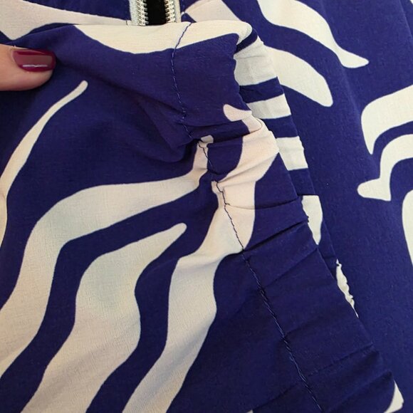 Zenergy by Chico's White and Royal Blue Jacket with zipper at front    T574 - Picture 6 of 11